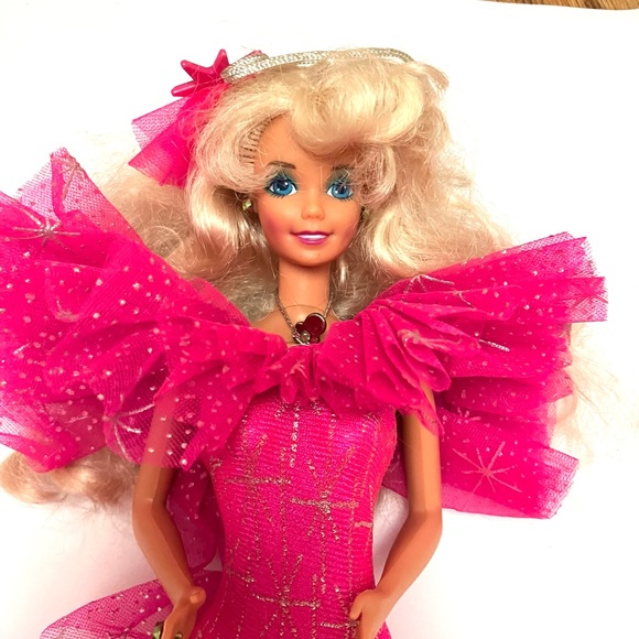 Barbie 1990 Happy Holidays Fashion Doll Mattel Read - Picture 1 of 11
